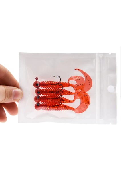 Yeşil Stil 1 Torba Jyj 3.5g Jig Kanca ile 6 cm Yumuşak Kuyruk Cazibesi Yem Solucan Kurtçuk Silika Olta Takımı Grub Yem Balıkçılık Levrek Mücadele Için (Yurt Dışından)
