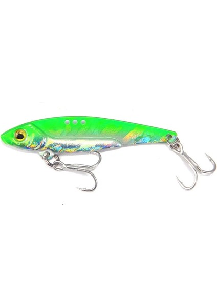 Yeşil Stil 8 Gram Metal Vib Balıkçılık Cazibesi Ağırlıkları Uzun Atış Yuvaları Kanca Metal Jig Articulos De Pesca Isca Yapay Bas Yemi Derin Deniz Balıkçılığı (Yurt Dışından)
