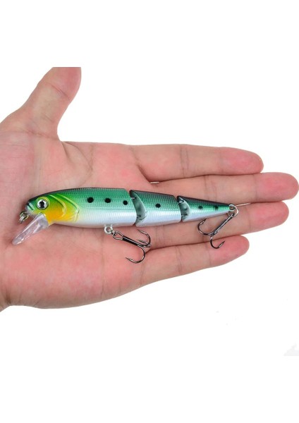 No.14 Tarzı 1 Adet Wobblers Balıkçılık Cazibesi Çok Bölümlü Sert Baitg Yapay Yem Minnow Cazibesi Crankbait Levrek Sazan Olta Takımı Cazibesi (Yurt Dışından) indirimleri