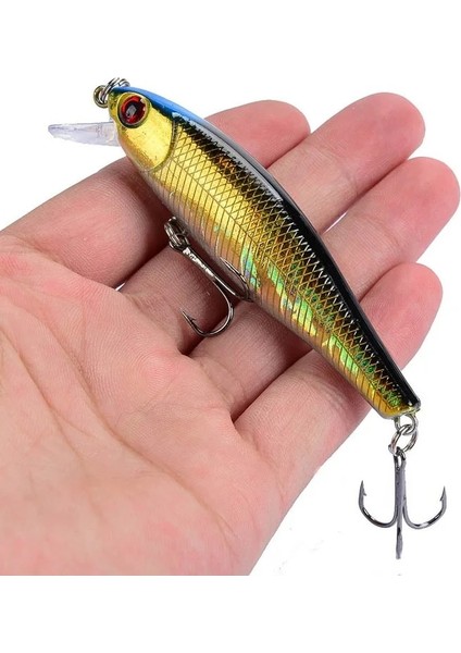 No.9 Tarzı 1 Adet Japonya Sıcak Model Batan Minnow Balıkçılık Lures 8.5cm 9.2g Jerkbait Bas Pike Carkbait Wobblers Swimbait Profesyonel Yem (Yurt Dışından)