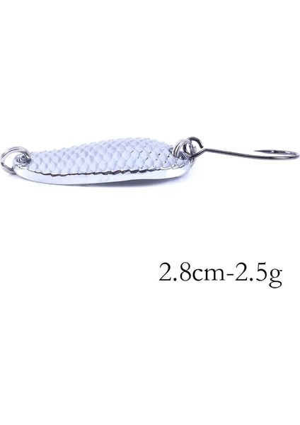 SP257-2 Stili Hengjia Metal Er Kaşık Balıkçılık Cazibesi Sert Yemler Gümüş Pullar Gürültü Madeni Pul Tiz Kanca Mücadele G (Yurt Dışından)