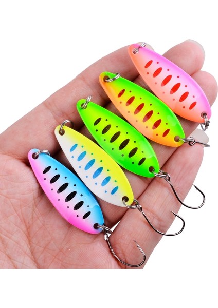 4cm 5g Stili 1 Adet Metal Er Kaşık Alabalık Balıkçılık Cazibesi Sert Yem Sequins Gürültü Madeni Pul Yapay Yem Küçük Sert Sequer (Yurt Dışından) fırsatları