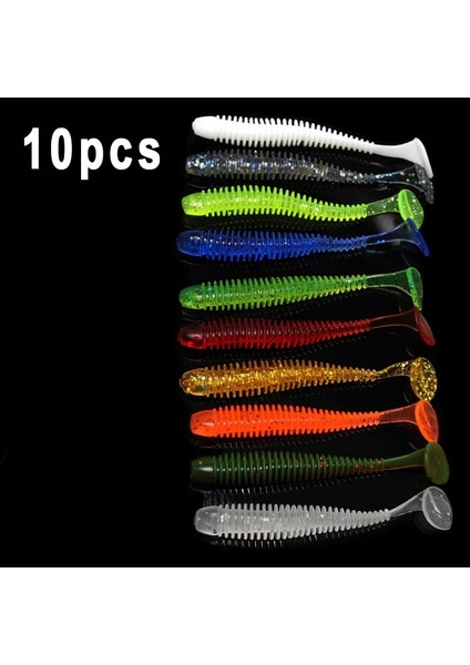 No.11 Stili 7.5cm 2g Lot Yumuşak Lures Silikon Solucanlar Yemler 5cm 6cm 7.5cm Jig Wobblers Balıkçılık Lures Yapay Swimbaits Bas Sazan Mücadelesi Için (Yurt Dışından)
