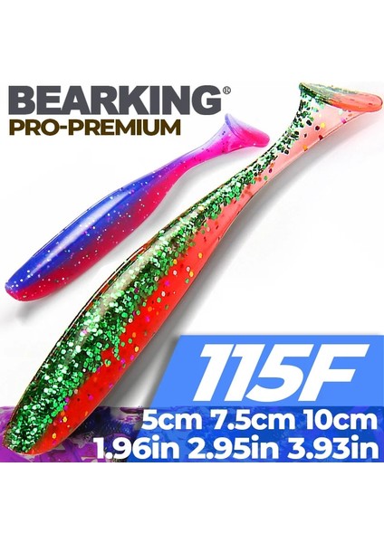 Col.l Stili 100MM 7 Adet Bearkıng Ez Er Balıkçılık Yemleri Wobblers Sazan Balıkçılık Yumuşak Yemler Silikon Yapay Çift Renkli Yemler (Yurt Dışından)