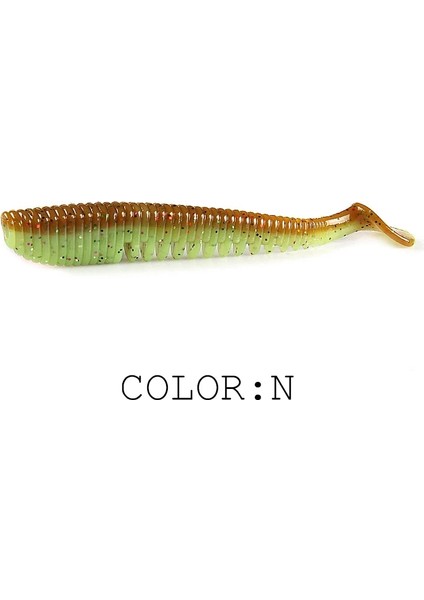 N Tarzı 110MM 4 Adet Upercontinent Balıkçılık Lures Yumuşak Cazibesi Suni Yem Predator Turna ve Pike Için Mücadele (Yurt Dışından)