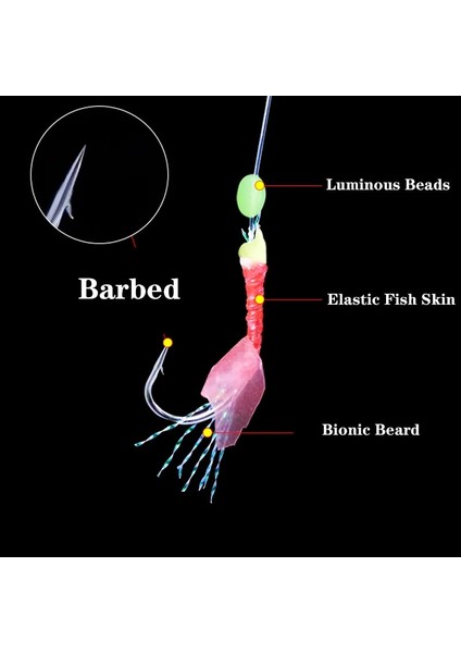 No.10 Tarzı 1 Paket Sabiki Kuleleri Tuzlu Su Yapay Balıkçılık Lures Aydınlık Deniz Yemi Uskumru Pesca Mücadele Balık Derisi Dize Kanca Tüy Kanca (Yurt Dışından)