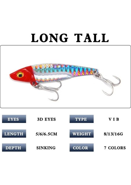 Sarı Stil 16 Gram Metal Vib Balıkçılık Cazibesi Ağırlıkları Uzun Atış Yuvaları Kanca Metal Jig Articulos De Pesca Isca Yapay Bas Yemi Derin Deniz Balıkçılığı (Yurt Dışından)
