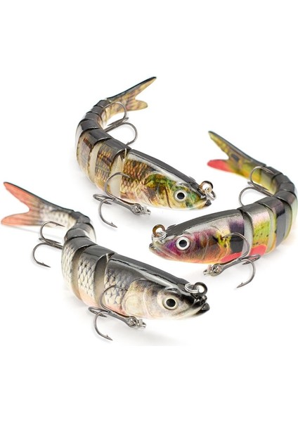 D6J01 Wre Stili Ods 14CM 30G Batan Wobblers Balıkçılık Lures Eklemli Crankbait Swimbait 8 Segment Sert Yapay Yem Olta Takımı Cazibesi (Yurt Dışından)