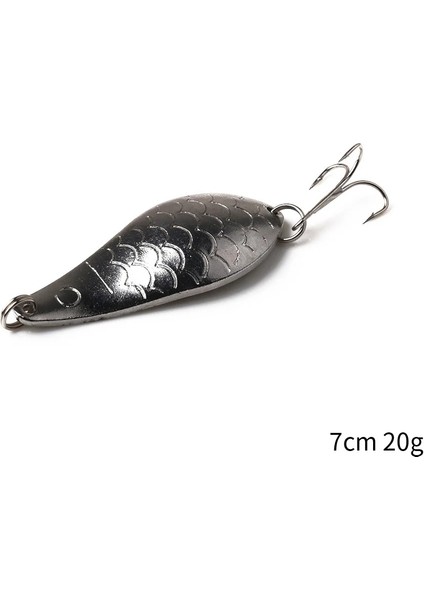 SP217-1 Stili Hengjia Metal Er Kaşık Balıkçılık Cazibesi Sert Yemler Gümüş Pullar Gürültü Madeni Pul Tiz Kanca Mücadele G (Yurt Dışından) modelleri