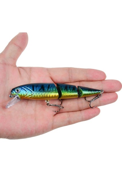 No.1 Tarzı 1 Adet Wobblers Balıkçılık Cazibesi Çok Bölümlü Sert Baitg Yapay Yem Minnow Cazibesi Crankbait Levrek Sazan Olta Takımı Cazibesi (Yurt Dışından)