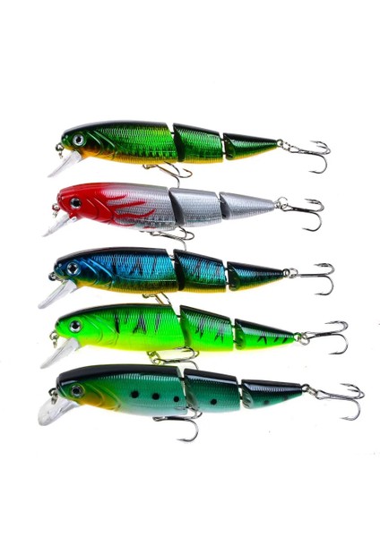 No.1 Tarzı 1 Adet Wobblers Balıkçılık Cazibesi Çok Bölümlü Sert Baitg Yapay Yem Minnow Cazibesi Crankbait Levrek Sazan Olta Takımı Cazibesi (Yurt Dışından) fiyatları