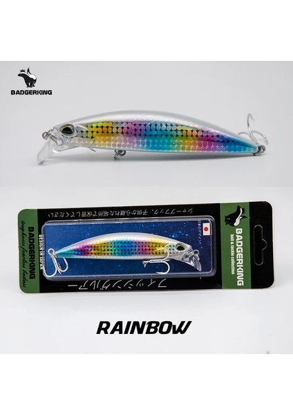 Gökkuşağı Tarzı 30G Sığ Dalış Wobblers Minnow Pislikbait Balıkçılık Cazibesi Krank Yemi Balıkçılık Için Sahte Yem (Yurt Dışından)