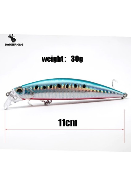 Gökkuşağı Tarzı 30G Sığ Dalış Wobblers Minnow Pislikbait Balıkçılık Cazibesi Krank Yemi Balıkçılık Için Sahte Yem (Yurt Dışından) modelleri