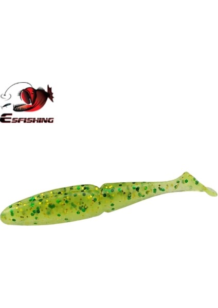 PA16 Stili 50MM 12 Adet Esfıshıng Kolay Parlatıcı Shad Balıkçılık Lures Yumuşak Cazibesi Leurre Souple Swimbait Kiti Isca Yapay Titreşim Kuyruk (Yurt Dışından)