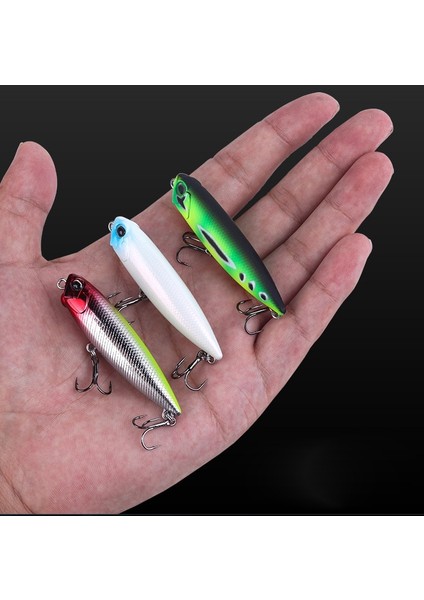 No.4 Tarzı 65MM 6g Basslegend Balıkçılık Topwater Yüzey Realis Kalem Popper Yem Bass Pike Cazibesi Köpek Yürüyüşü Wtd Gg (Yurt Dışından) fırsatları