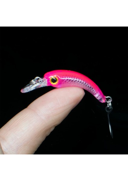 G Tarzı Fovonon Balıkçılık Cazibesi Alabalık Mini Crankbait Wobbler Mikro Olta Takımı Minnow Krank Yapay Sert Yem (Yurt Dışından)