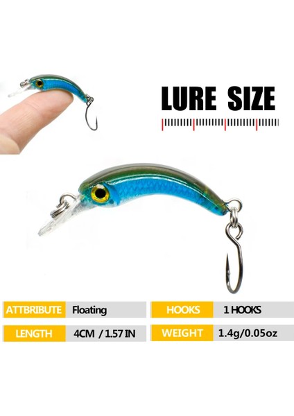 G Tarzı Fovonon Balıkçılık Cazibesi Alabalık Mini Crankbait Wobbler Mikro Olta Takımı Minnow Krank Yapay Sert Yem (Yurt Dışından) indirimleri
