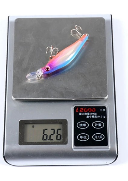 No.9 Tarzı 1 Adet Yüzer Lazer Minnow Balıkçılık Lures 8.3cm 6.2g Wobbler Crankbait Mücadele 3D Gözler Sert Plastik Yem Bas Pike Sazan Balıkçılık (Yurt Dışından)