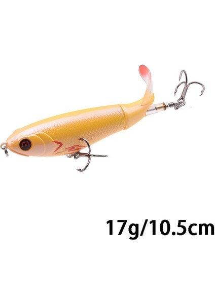 17G 02 Tarzı Goture Whopper Popper 10CMCMCM Topwater Balık Tutma Cazibesi Blowups Turna Yemleri Dönen Kuyruk Olta Takımı Crankbait Wobblers (Yurt Dışından)