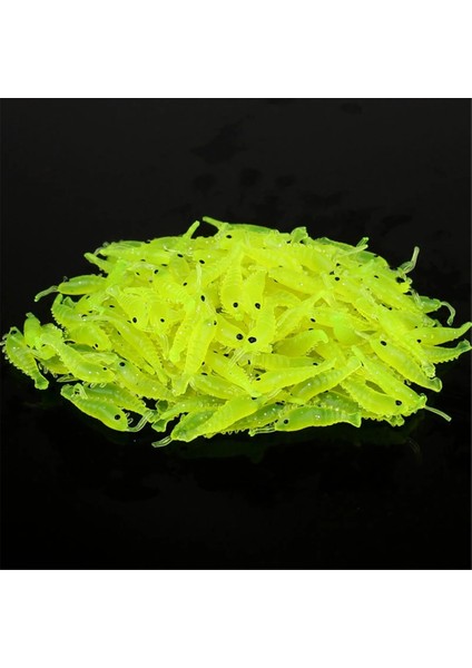 Sarı Stil Oft Silikon Karides Balıkçılık Yemleri 2.7cm 0.3g Küçük Açık Yeşil Tatlısu Balık Tutma Glow Karides Yemi Sazan Balıkçılık Pesca (Yurt Dışından)