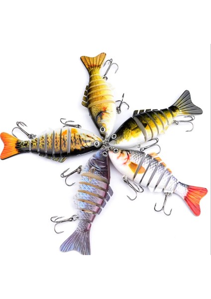 No.12 Tarzı 1 Adet Eklemli Çok Bölümlü Balıkçılık Cazibesi 10CG Wobbler Crankbait Yapay Sert Yem Swimbait Trolling Sazan Olta Takımı (Yurt Dışından) fırsatları
