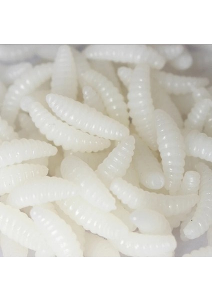 Kahverengi Tarzı 50 Parça Çanta Ekmek Solucan Silikon Yapay Yemler 2cm 0.3g Kurtçuk Grub Yumuşak Balıkçılık Cazibesi Kancalar Koku Solucanları Kızdırma Karidesleri Balık Yemleri (Yurt Dışından) modelleri
