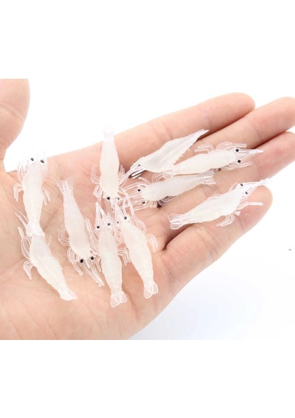 Parlak Hiçbir Kanca Tarzı Isca Yapay Yumuşak Karides Cazibesi Solucan Balıkçılık Yemi 1.3gcm Kanca Keskin Crankbait Lures Silikon Parladı Karides Yemi Pesca (Yurt Dışından)