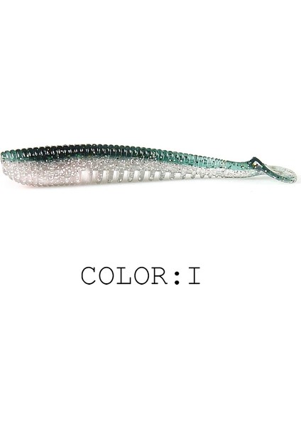 T Stili 95MM 5 Adet Upercontinent Balıkçılık Lures Yumuşak Cazibesi Suni Yem Predator Turna ve Pike Için Mücadele (Yurt Dışından)