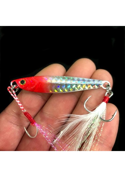 E Kırmızı Gümüş Tarzı 10G Balıkçılık Glow Jigs 15G.5CM 7gggg Jigbait Cazibesi Shore Cast Decoys Metal Yem Yapay Lureece Satış (Yurt Dışından)