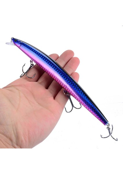 No.14 Tarzı 1 Adet Büyük Crankbait Minnow Balıkçılık Cazibesi Yüzer Sert Baitg Yapay Yem Balıkçılık Wobblers Yüzme Sazan Olta Takımı (Yurt Dışından) fırsatları