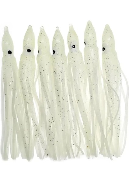 Yeşil-T Stili 5cm 20 Parça Aydınlık Kalamar Etekler Yumuşak Cazibesi Pesca 5cmcmcm Gece Balıkçılık Cazibesi Ahtapot Kızdırma Kauçuk Yapay Yem Tuna Sai Için (Yurt Dışından) fırsatları