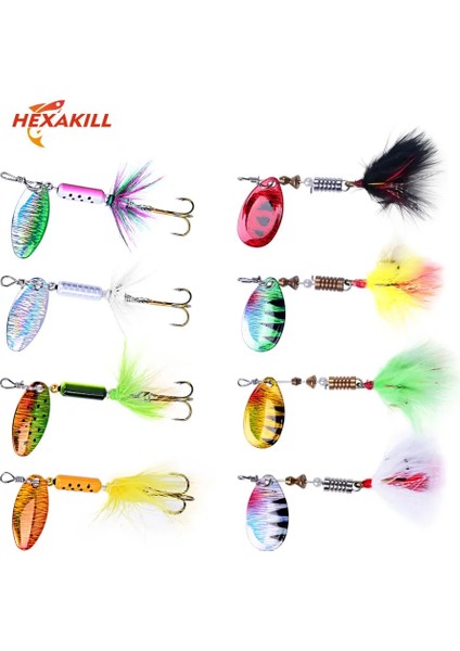 No.8 Stili Hexakill G 6g Er Kaşık Metal Yem Balıkçılık Cazibesi Wobblers Crankbaits Jig Parladı Metal Pullu Alabalık Metal Jig Cazibesi (Yurt Dışından) fiyatları