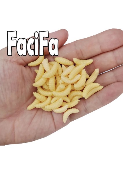 Aydınlık Stil 50 Parça Veya Oft Cazibesi Silikon Yem 2cm Kurtçuk Grub Sazan Balıkçılık Yumuşak Balıkçılık Cazibesi Kanca Koku Solucanlar Kızdırma Karides Balık Cazibesi (Yurt Dışından) fırsatları
