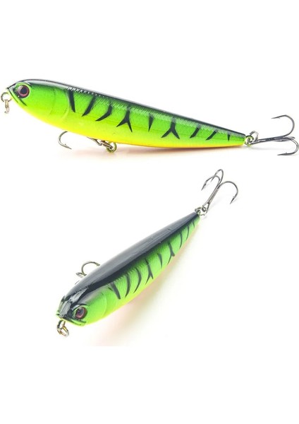 No.5 Tarzı M 22G Kalem Balıkçılık Cazibesi 4 # Üst Su Köpekleri Sert Yemler Yemler Wobbler Yapay Sert Yem Olta Takımı Pesca (Yurt Dışından) fırsatları