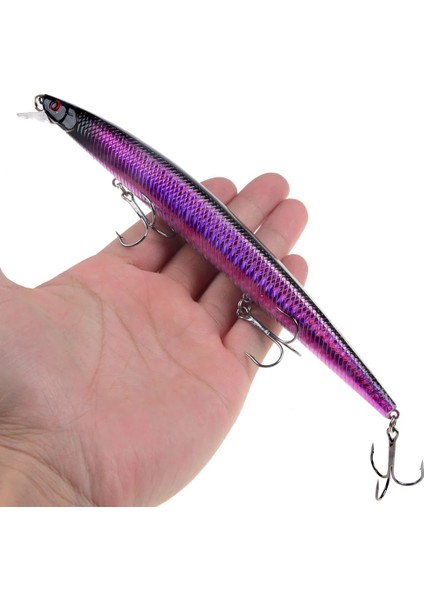 NO31 Tarzı En Çok Satan M 24G Büyük Uzun Balık Minnow Deniz Balıkçılığı Yemi 3D Gözler Güçlü Kancalar Deniz Balıkçılığı Için Lures (Yurt Dışından)