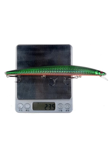 NO31 Tarzı En Çok Satan M 24G Büyük Uzun Balık Minnow Deniz Balıkçılığı Yemi 3D Gözler Güçlü Kancalar Deniz Balıkçılığı Için Lures (Yurt Dışından)