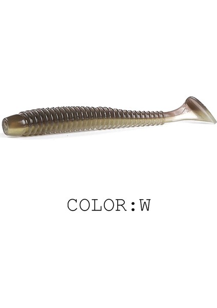 W Stili 80MM 10 Adet Supercontinent Darbe Halkası Shad Balıkçılık Cazibesi Yumuşak Plastik Yemler Swimbait Jig Cazibesi Yapay Yemler (Yurt Dışından)