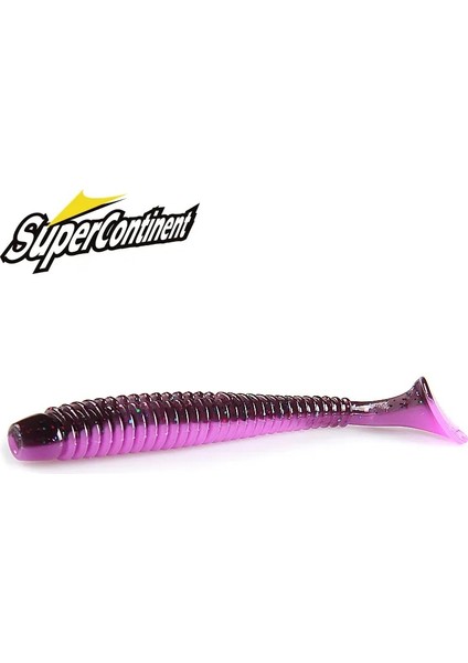 W Stili 80MM 10 Adet Supercontinent Darbe Halkası Shad Balıkçılık Cazibesi Yumuşak Plastik Yemler Swimbait Jig Cazibesi Yapay Yemler (Yurt Dışından)