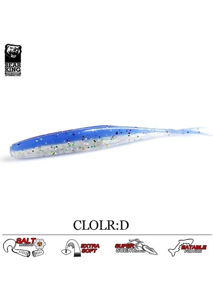 Soğuk Stil 75MM 1.8g 15 Adet Bearkıng G Er Lot Yeni Balıkçılık Lures Yumuşak Cazibesi Yapay Yem Predator Turna ve Bas Için Pisliklerle Mücadele (Yurt Dışından)