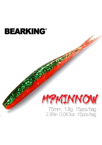 Soğuk Stil 75MM 1.8g 15 Adet Bearkıng G Er Lot Yeni Balıkçılık Lures Yumuşak Cazibesi Yapay Yem Predator Turna ve Bas Için Pisliklerle Mücadele (Yurt Dışından)