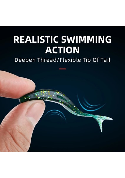 Soğuk Stil 75MM 1.8g 15 Adet Bearkıng G Er Lot Yeni Balıkçılık Lures Yumuşak Cazibesi Yapay Yem Predator Turna ve Bas Için Pisliklerle Mücadele (Yurt Dışından)