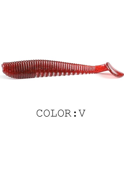 V Tarzı 80MM 10 Adet Upercontinent Balıkçılık Lures Yumuşak Cazibesi Suni Yem Predator Turna ve Pike Için Mücadele (Yurt Dışından)