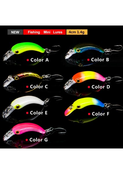 B Tarzı Fovonon Balıkçılık Cazibesi Alabalık Mini Crankbait Wobbler Mikro Olta Takımı Minnow Krank Yapay Sert Yem (Yurt Dışından) fiyatları