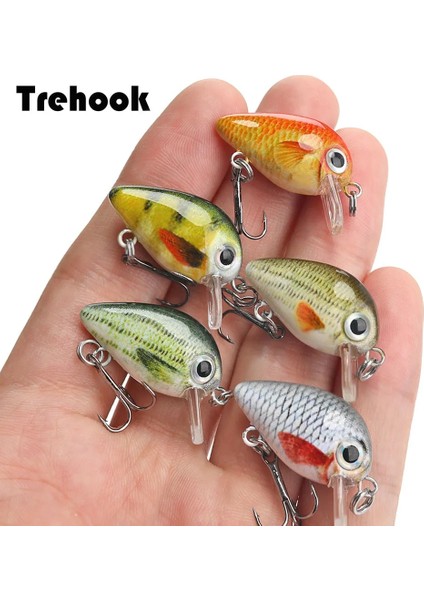 Birleşik B Stili Trehook .5g 3cm Mini Wobblerscrankbait Balıkçılık Cazibesi Yapay Yem Balık Levrek Için Sert Yüzen Wobbler Olta Takımı (Yurt Dışından) modelleri