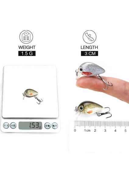 Birleşik B Stili Trehook .5g 3cm Mini Wobblerscrankbait Balıkçılık Cazibesi Yapay Yem Balık Levrek Için Sert Yüzen Wobbler Olta Takımı (Yurt Dışından) indirimleri