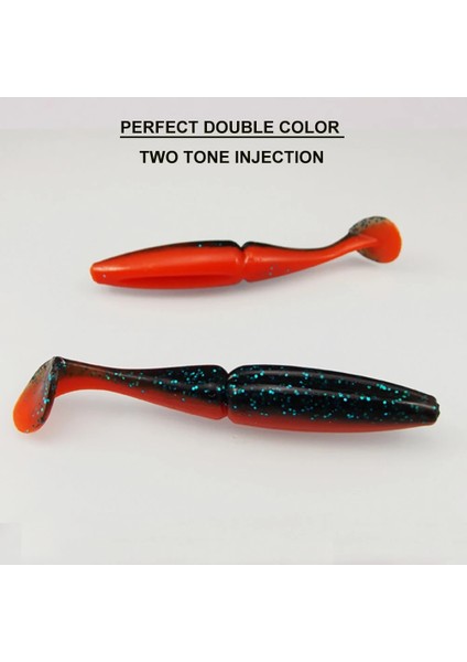 CA85 Stili 100MM 6 Adet Esfıshıng Kolay Parlatıcı Shad Li Lures Pesca Balıkçılık Yumuşak Lures Silikon Yem Wobblers Leurre Souple (Yurt Dışından)