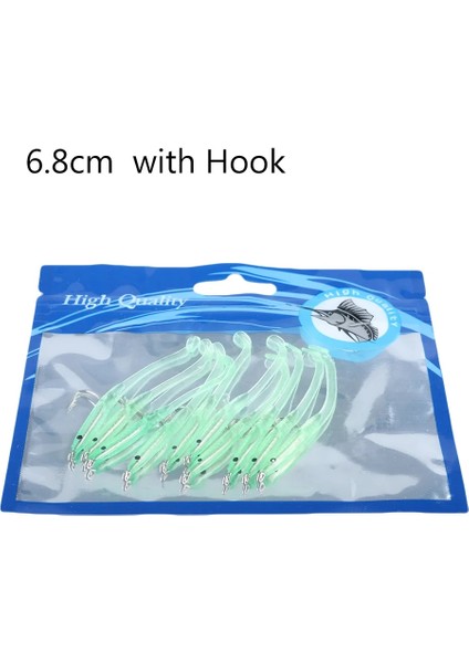 Tip 2 -6,8 cm Stili Çanta 8cmg Yumuşak Karides Solucanlar Balık Cazibesi Gümüş Silikon Wobblers Olta Takımı Jig Kurtçuk Balıkçılık Yemi Jig Kafa Yemi (Yurt Dışından)