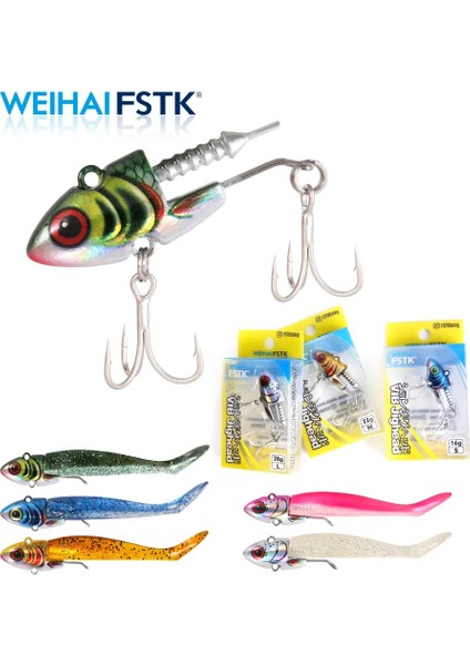 Renk Ah Stili 16G-S Levrek Swimbait 16G 22G 28G Yumuşak Cazibesi Jig Yem Bas Shad Pike Balıkçılık Jig Kafa Kanca Balıkçılık Cazibesi Wobblers Levrek Yem Leurre (Yurt Dışından) fiyatları