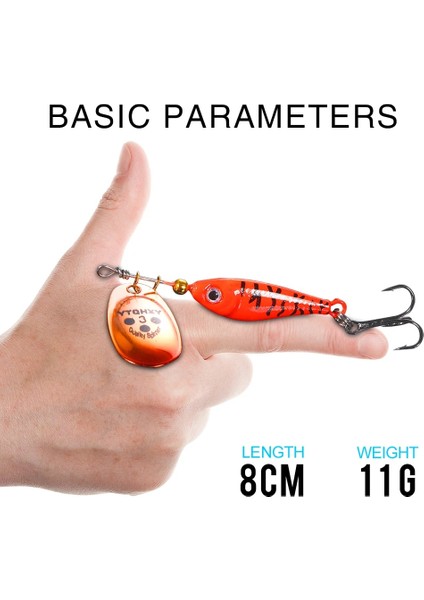 Sarı Stil 20G 90MM Bluebrook Dönen Metal Er Balıkçılık Cazibesi Sert Yem G Yapay Yem Wobblers Balık Tutma Sazan Bas Pike Olta Takımı (Yurt Dışından) modelleri