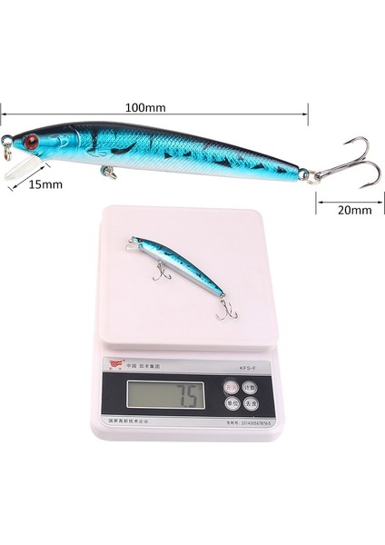 No.7 Tarzı Gcm Balıkçılık Lures Minnow Wobbler Yüzen Bas Trolling Yapay Sert Yem Crankbait Sazan Pesca Olta Takımı (Yurt Dışından) indirimleri